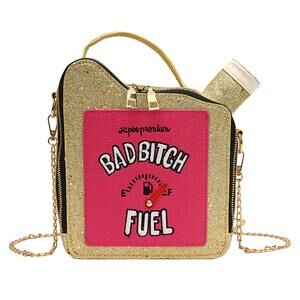 4476 Fashion Sequin Crossbody Bag Fun Gasoline Handbag Shoulder Bag